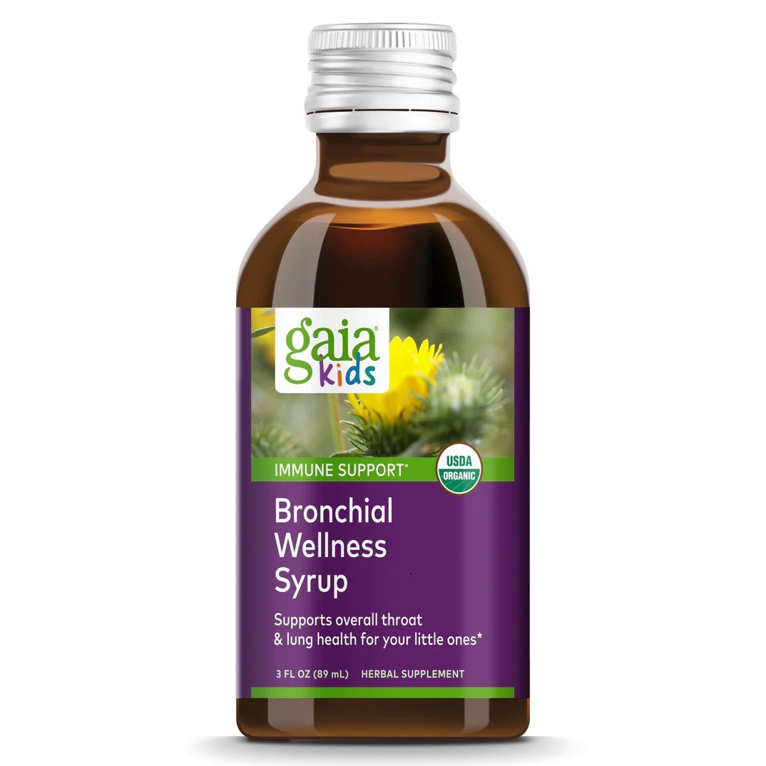 Gaia Herbs GaiaKids Bronchial Wellness Syrup 3 oz Liquid