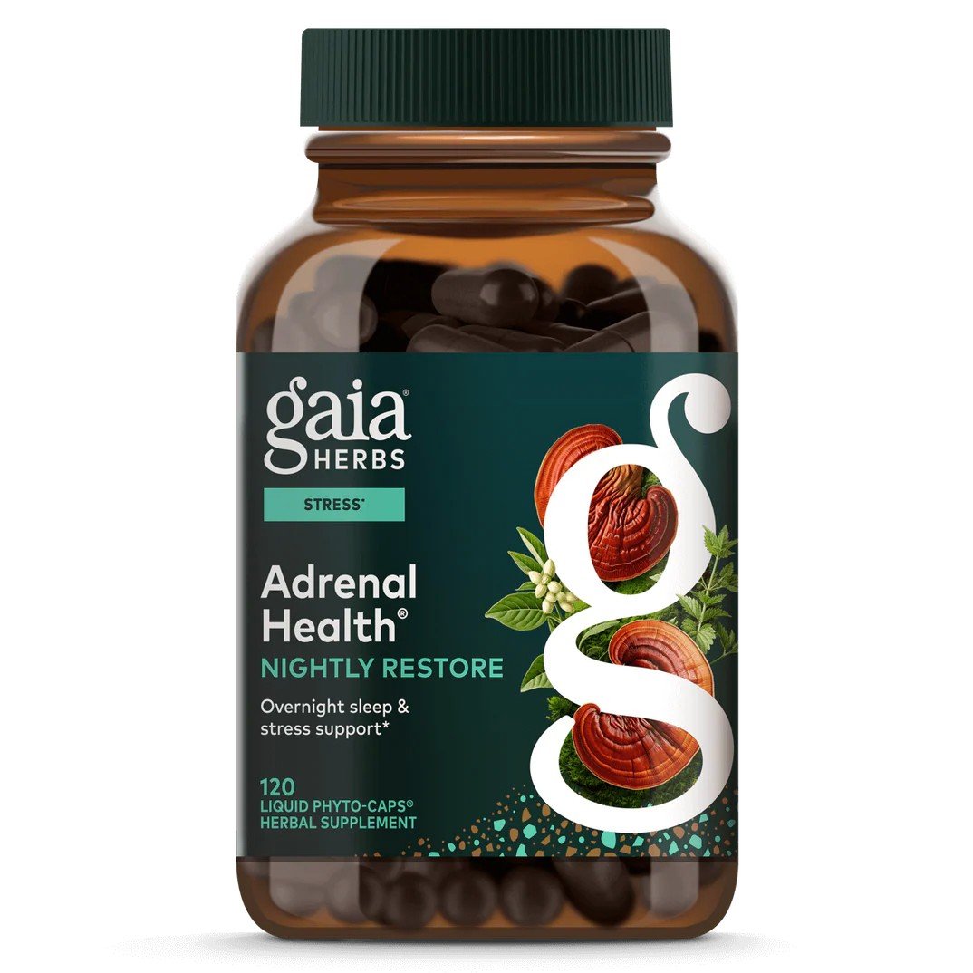 Gaia Herbs Adrenal Health Nightly Restore 120 VegCap
