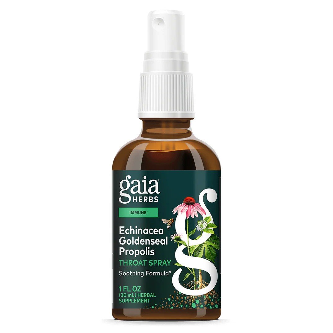 Gaia Herbs Echinacea Goldenseal Propolis Throat Spray 1 oz Liquid
