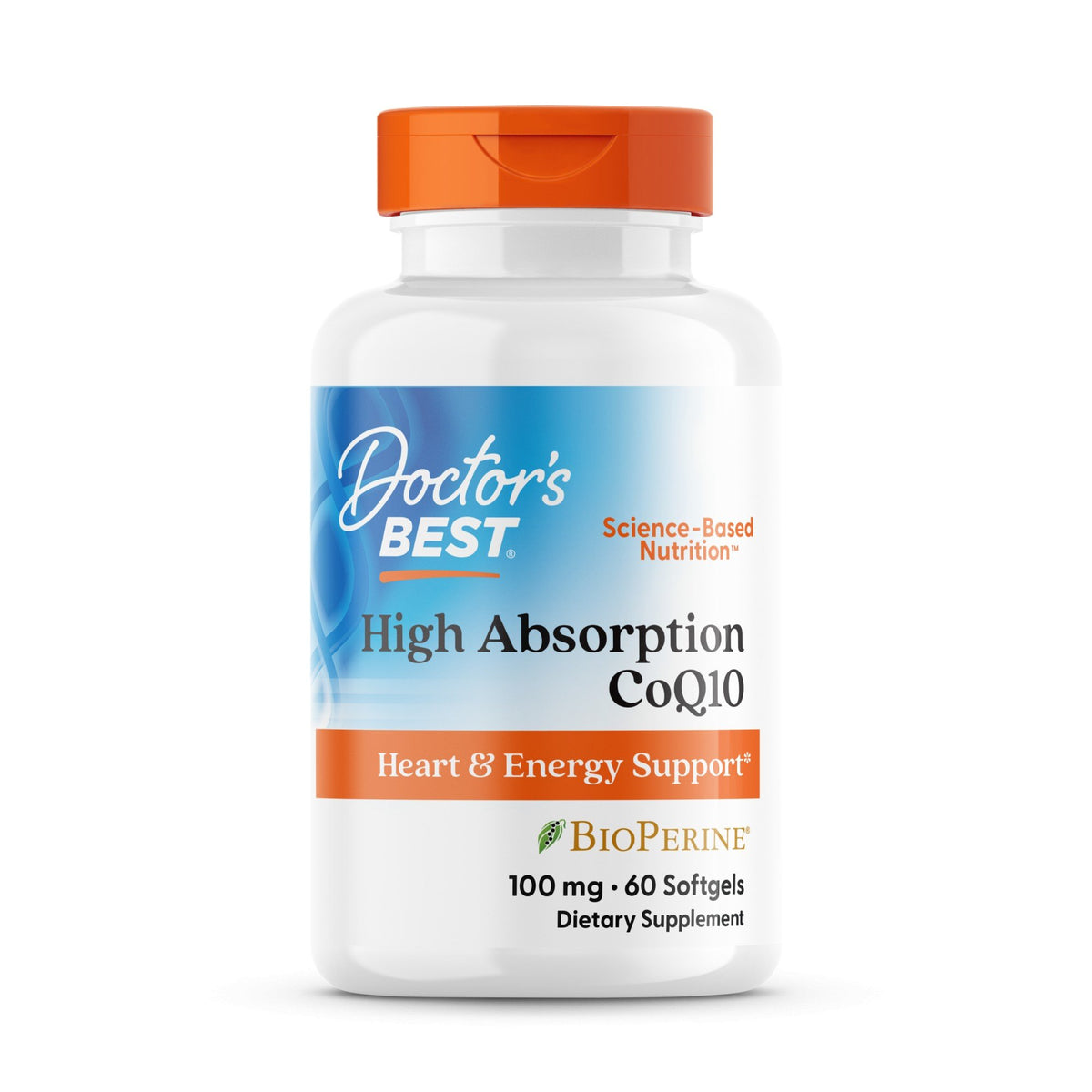 Doctors Best High Absorption CoQ10 (100mg) w/ Bioperine 60 Softgel