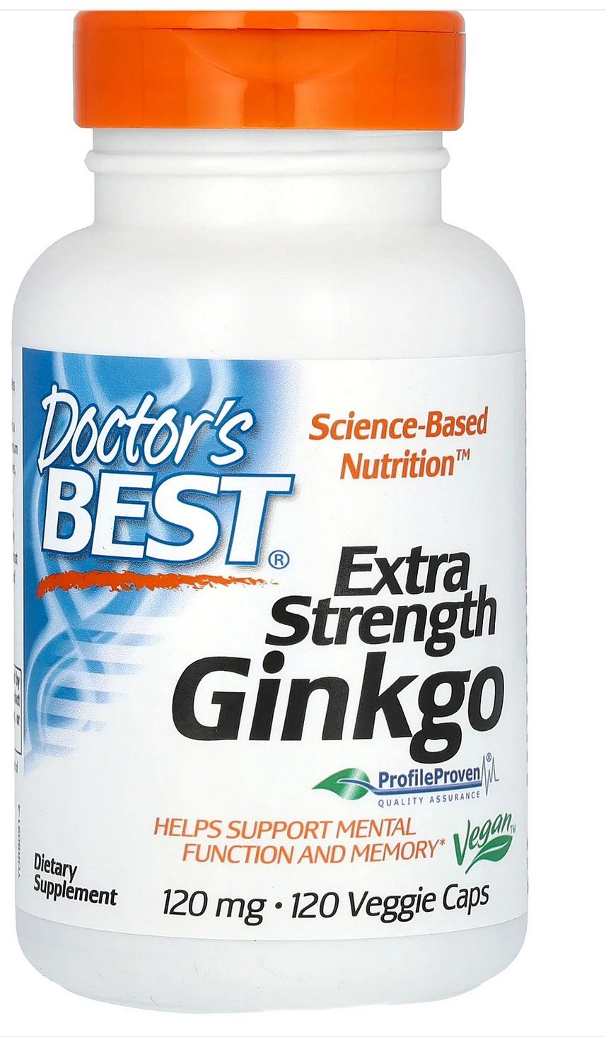 Doctors Best Extra Strength Ginkgo 120mg 120 VegCap