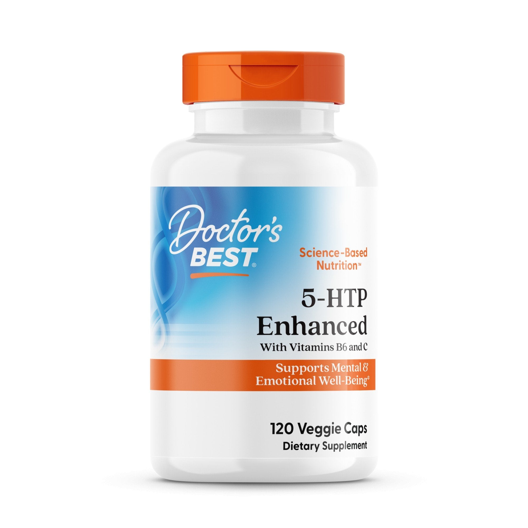 Doctors Best 5 HTP Enhanced with Vitamins B6 and C 120 VegCap