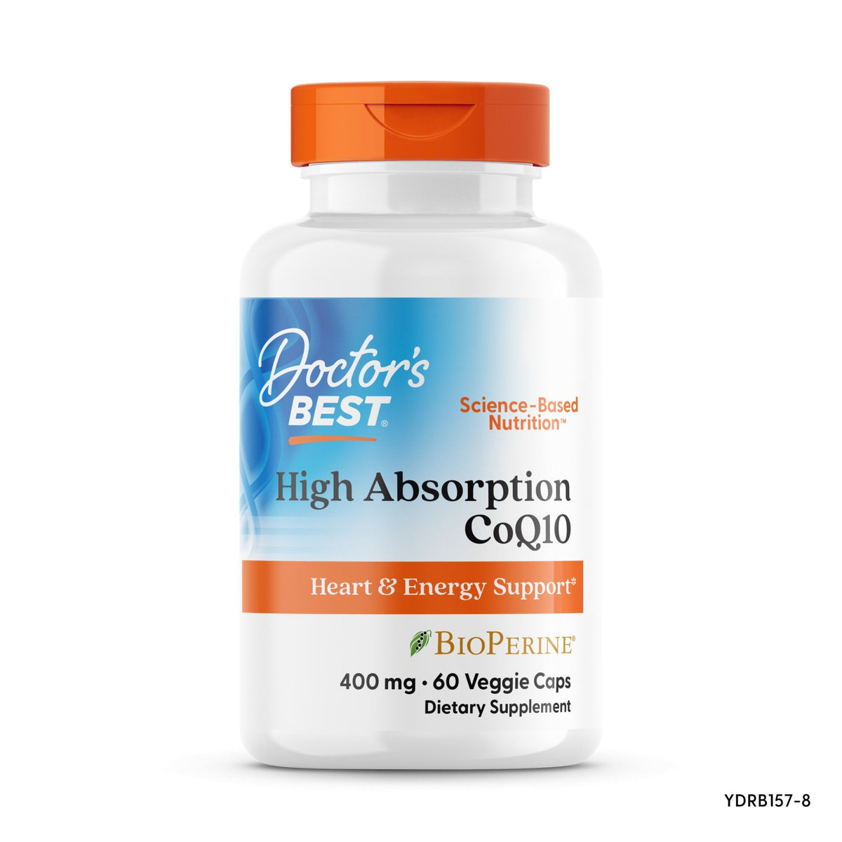 Doctors Best High Absorption CoQ10 (400mg) w/ Bioperine 60 VegCap