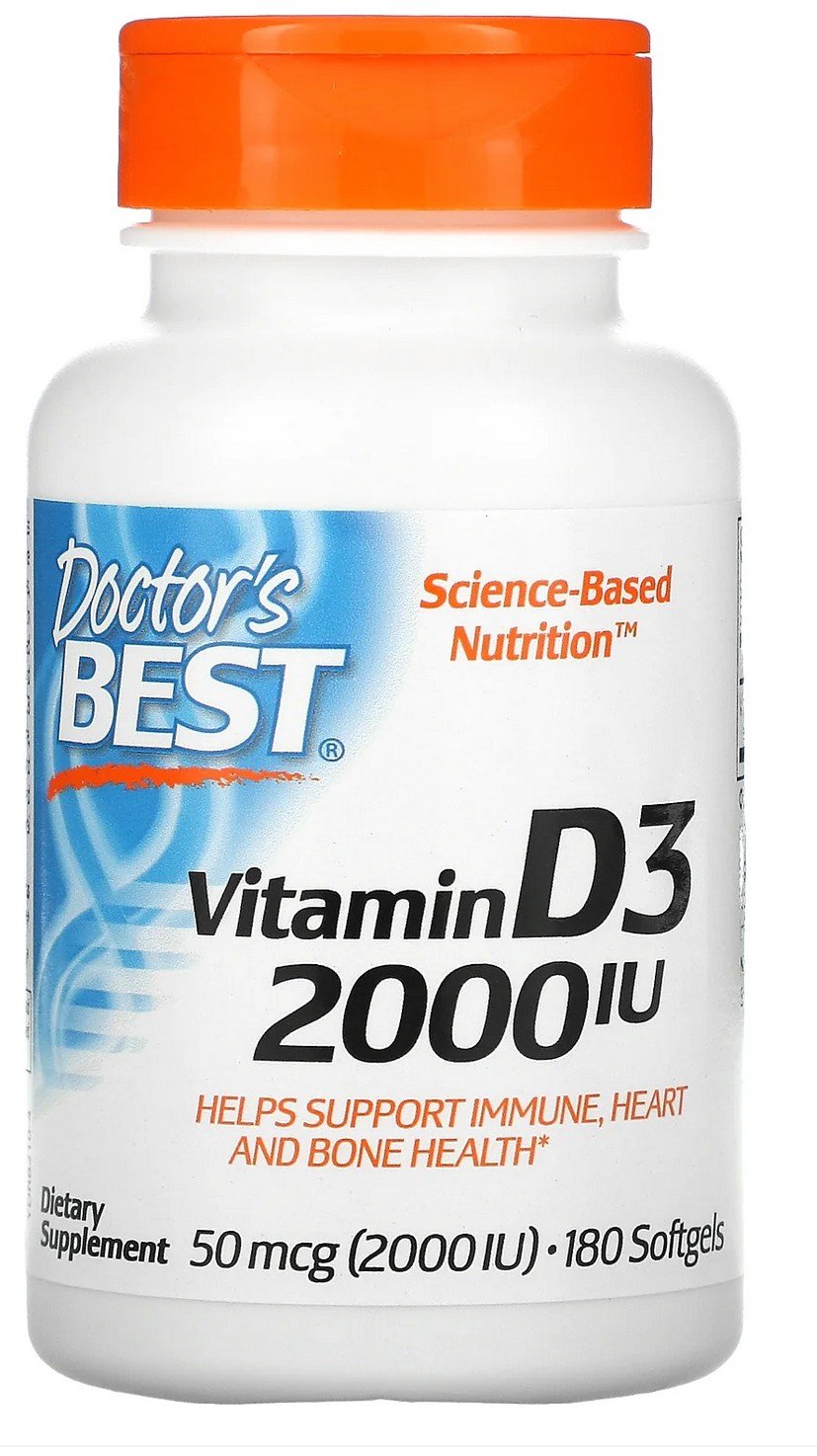 Doctors Best Best Vitamin D3 2000IU 180 Softgel