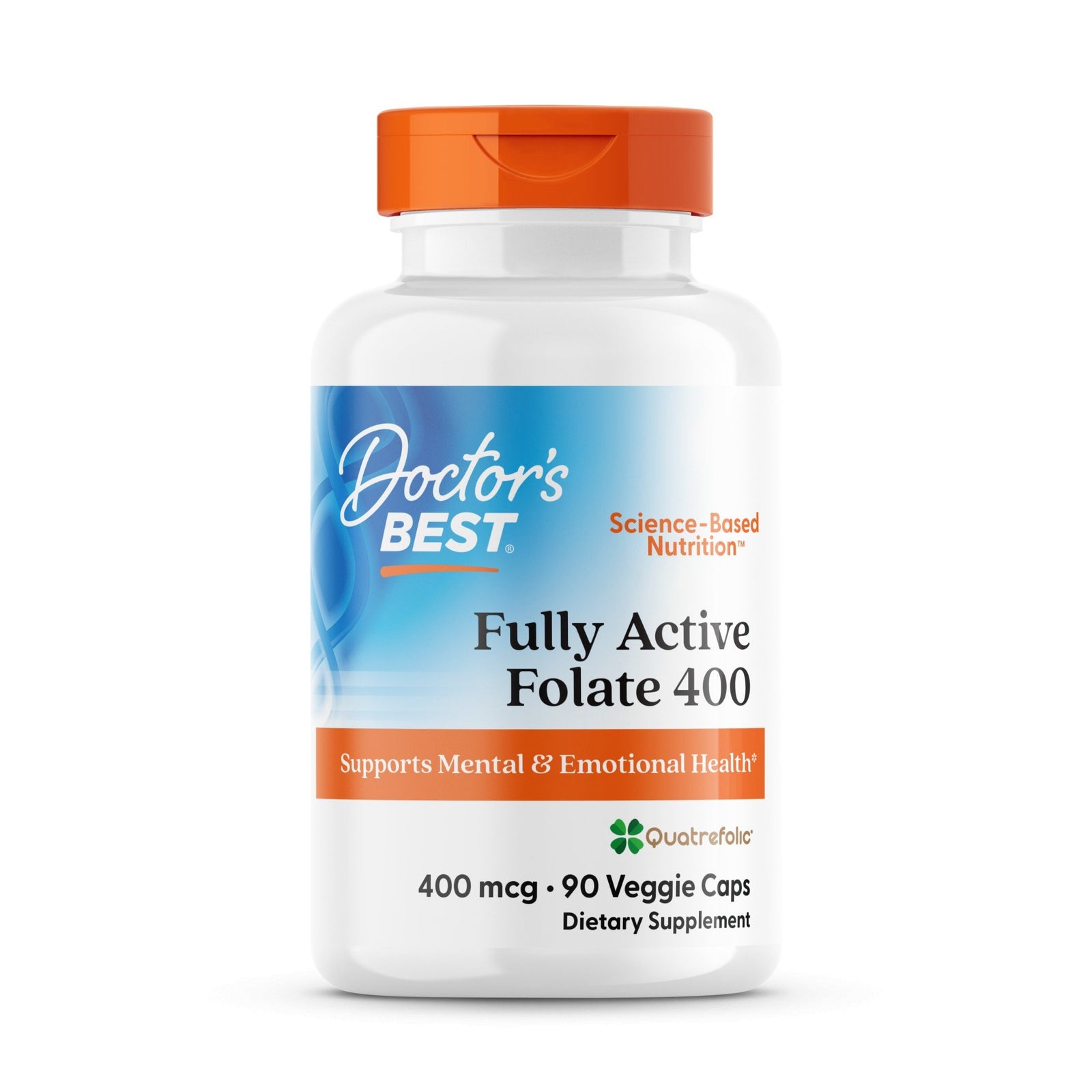 Doctors Best Fully Active Folate with Quatrefolic 400mcg 90 VegCap