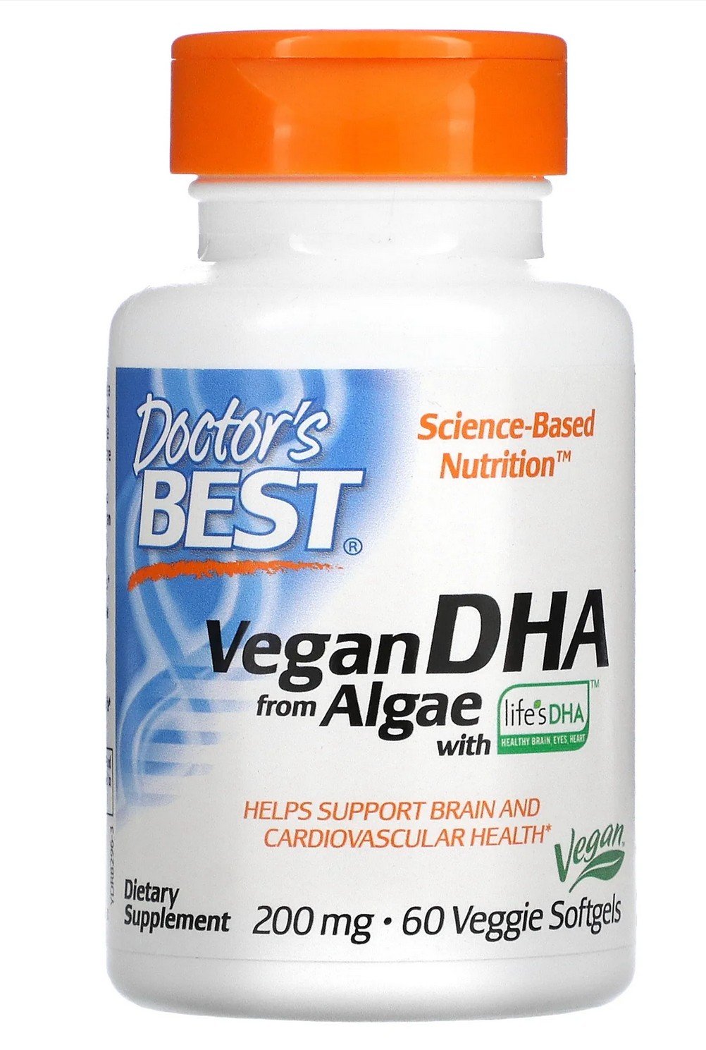 Doctors Best Vegan DHA 200mg 60 VegCap