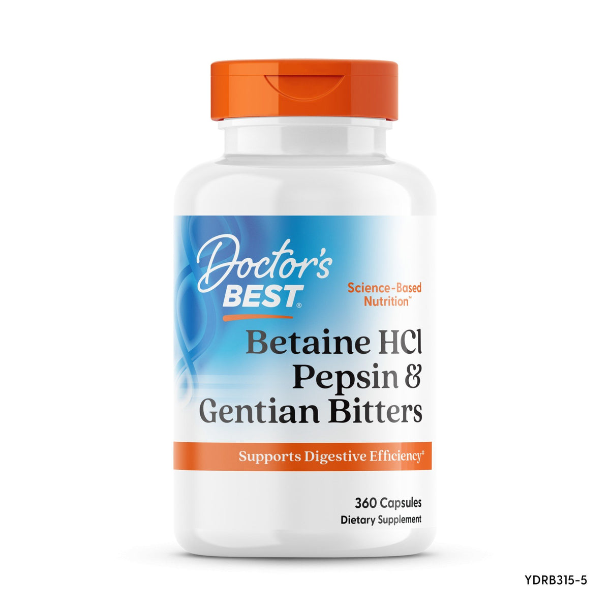 Doctors Best Betaine HCl Pepsin &amp; Gentian Bitters 360 Capsule