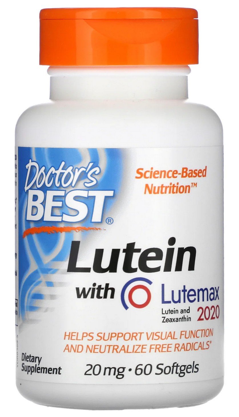 Doctors Best Lutein with Lutemax 60 Softgel