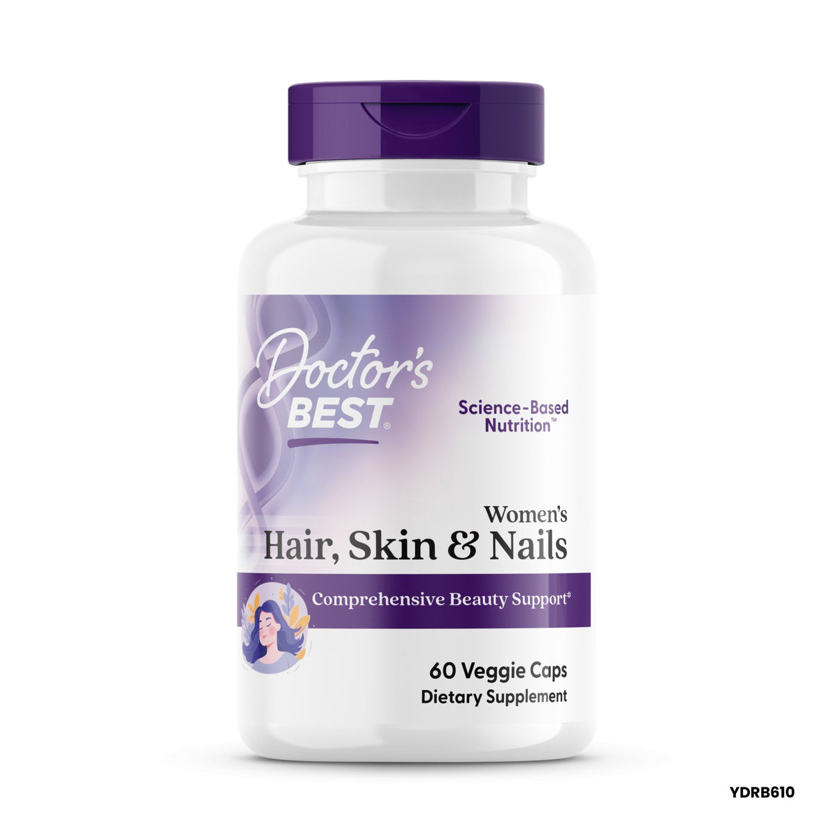 Doctors Best Women&#39;s Hair, Skin, &amp; Nails-Comprehensive Beauty Support 60 VegCap