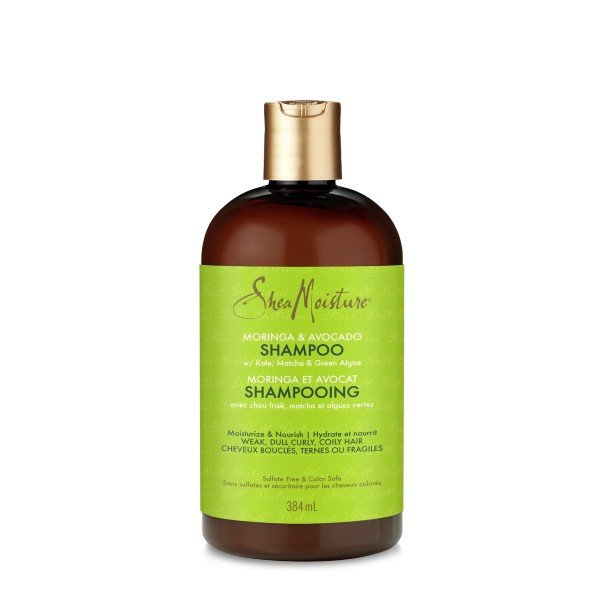 Shea Moisture Power Greens Shampoo Moringa &amp; Avocado 13 oz Liquid