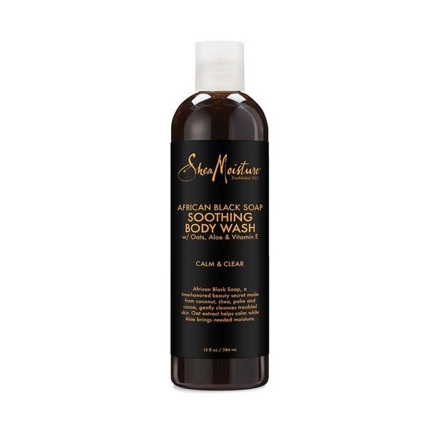Shea Moisture African Black Soap Body Wash Soothing 13 oz Liquid