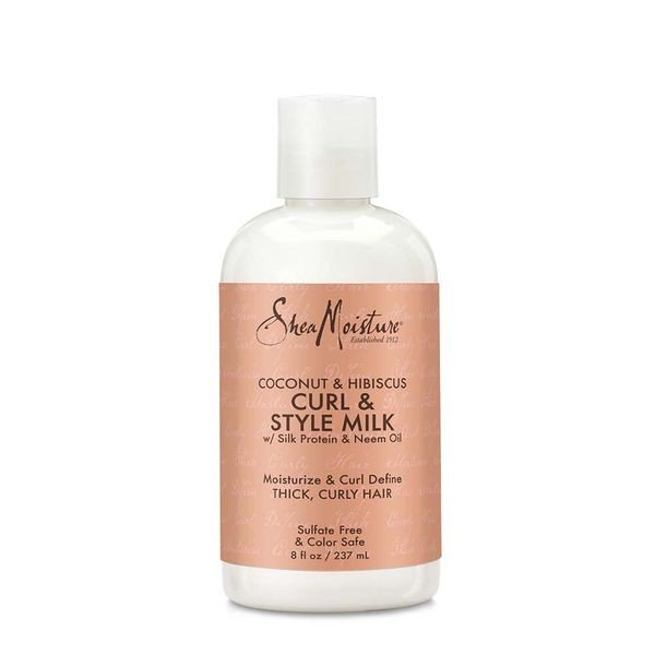 Shea Moisture Curl &amp; Style Milk Styling Aid Coconut Hibiscus 8 oz Liquid