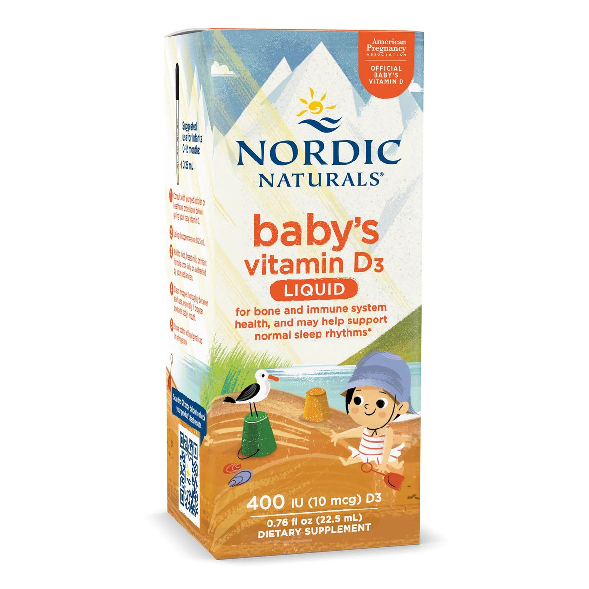 Nordic Naturals Baby&#39;s Vitamin D3 Liquid 0.76 oz Liquid