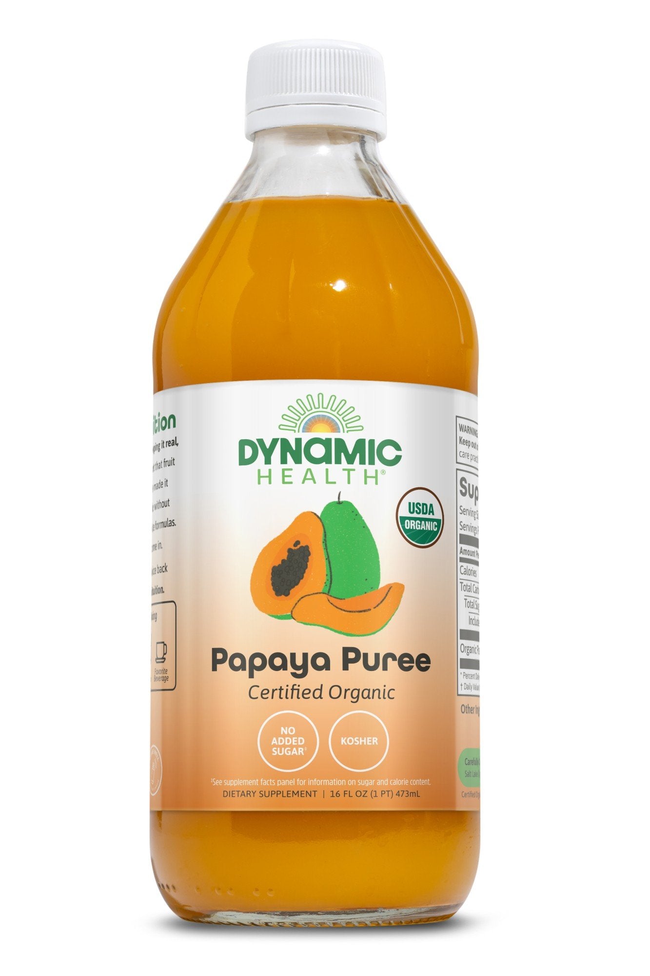 Dynamic Health Papaya Puree 16 oz Liquid