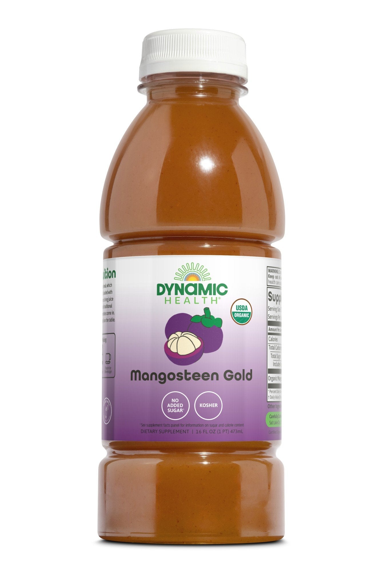 Dynamic Health Mangosteen Gold 100% Pure 16 oz Liquid