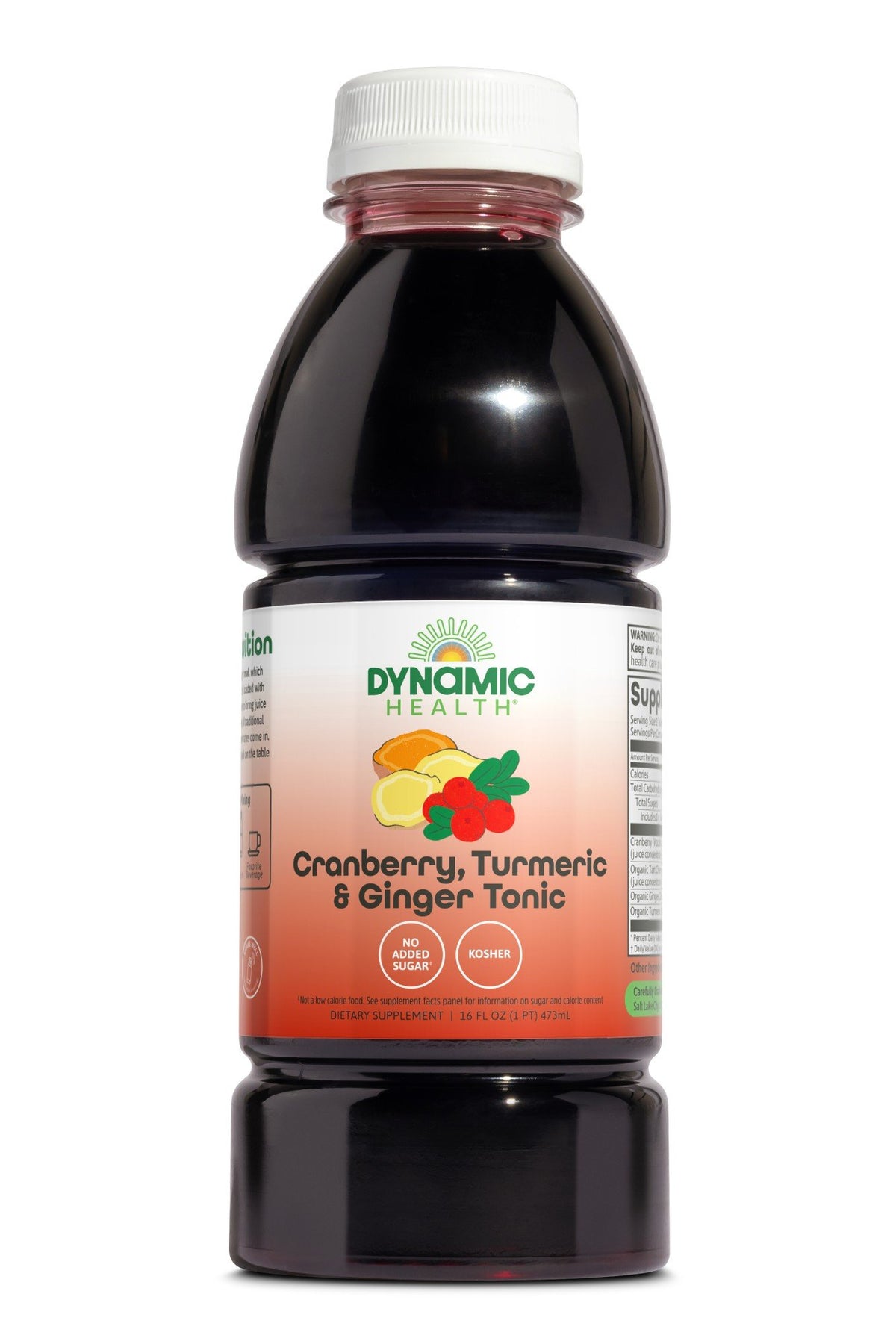 Dynamic Health Cranberry Turmeric &amp; Ginger Tonic 16 oz Bottle