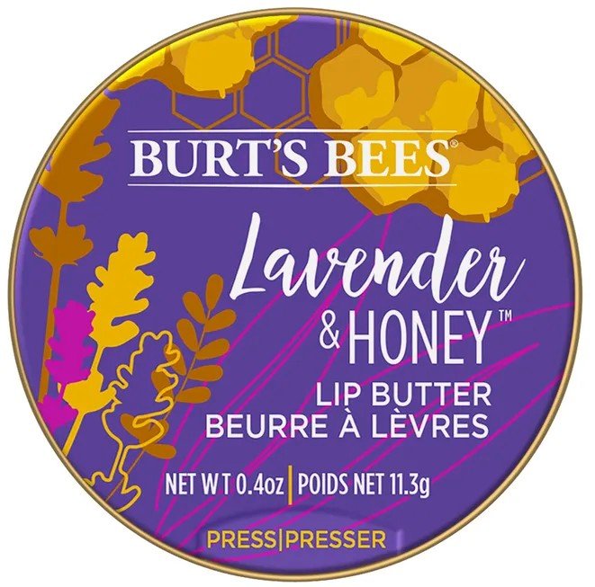 Burt's Bees Lavender &amp; Honey Lip Butter 0.4 oz. Tin