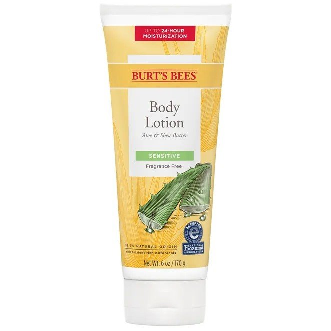 Burt's Bees Sensitive Aloe &amp; Shea Butter Body Lotion 6 oz. Lotion