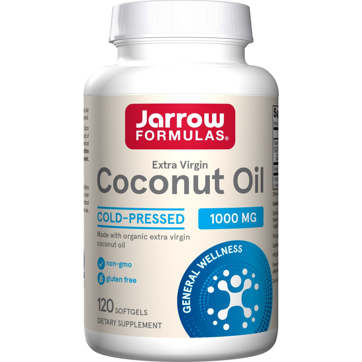 Jarrow Formulas Coconut Oil (Extra Virgin) 120 Softgel