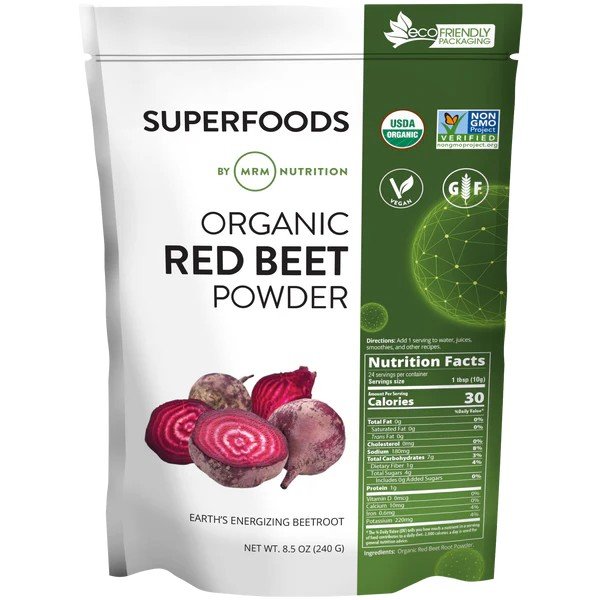 MRM (Metabolic Response Modifiers) Super Foods - Raw Organic Red Beet Powder 8.5 oz Powder
