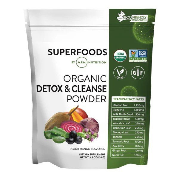 MRM (Metabolic Response Modifiers) Super Foods - Detox &amp; Cleanse 120 g Powder