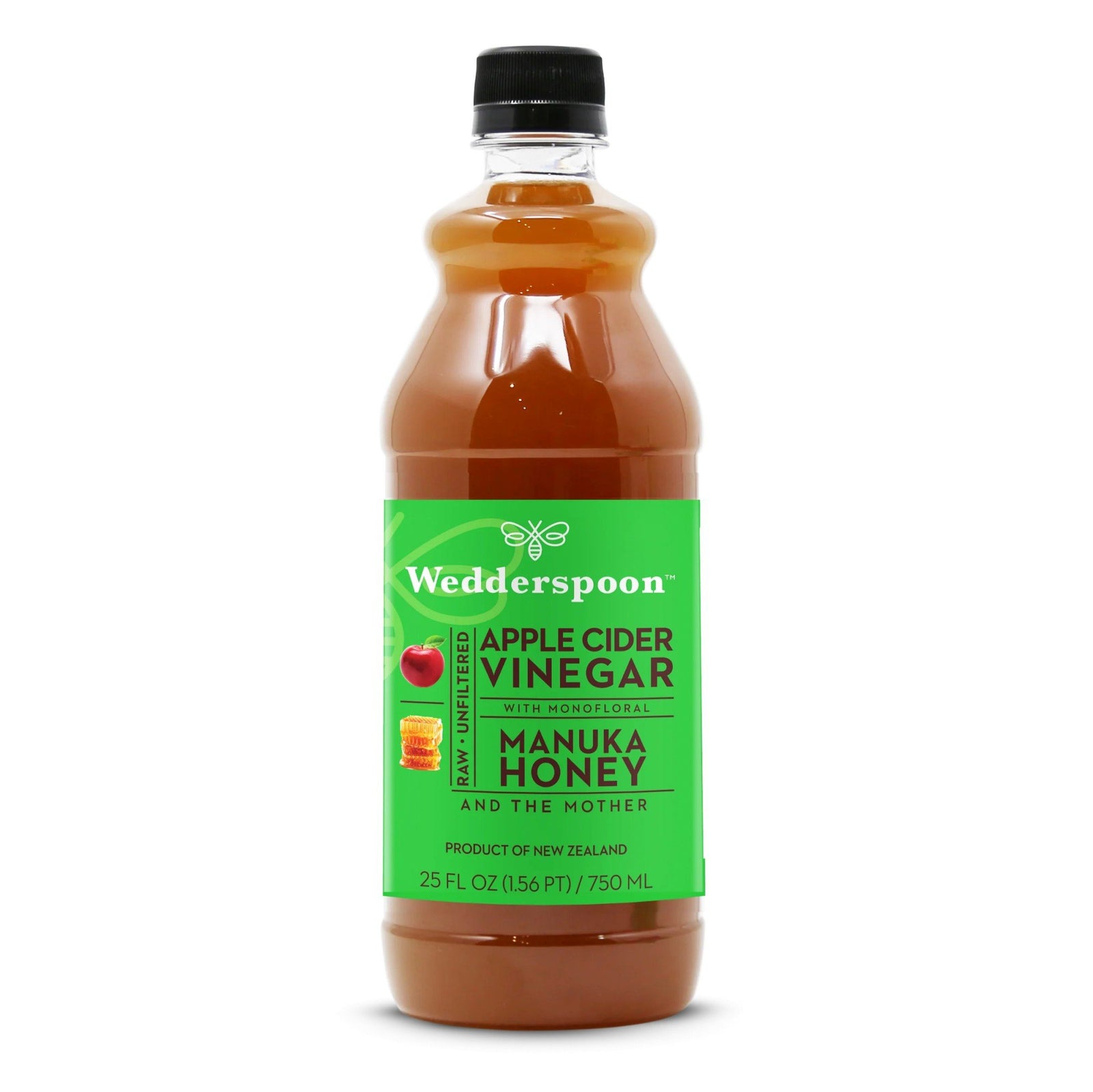 Wedderspoon Apple Cider Vinegar with Monofloral Manuka Honey 25 fl. oz. Liquid