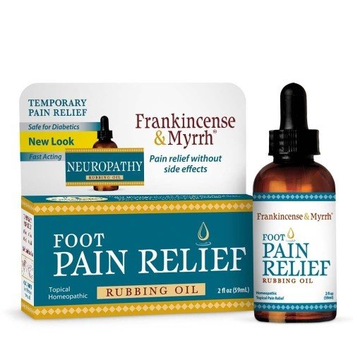 Frankincense &amp; Myrrh Foot Pain Relief - Neuropathy Rubbing Oil 2 oz Liquid