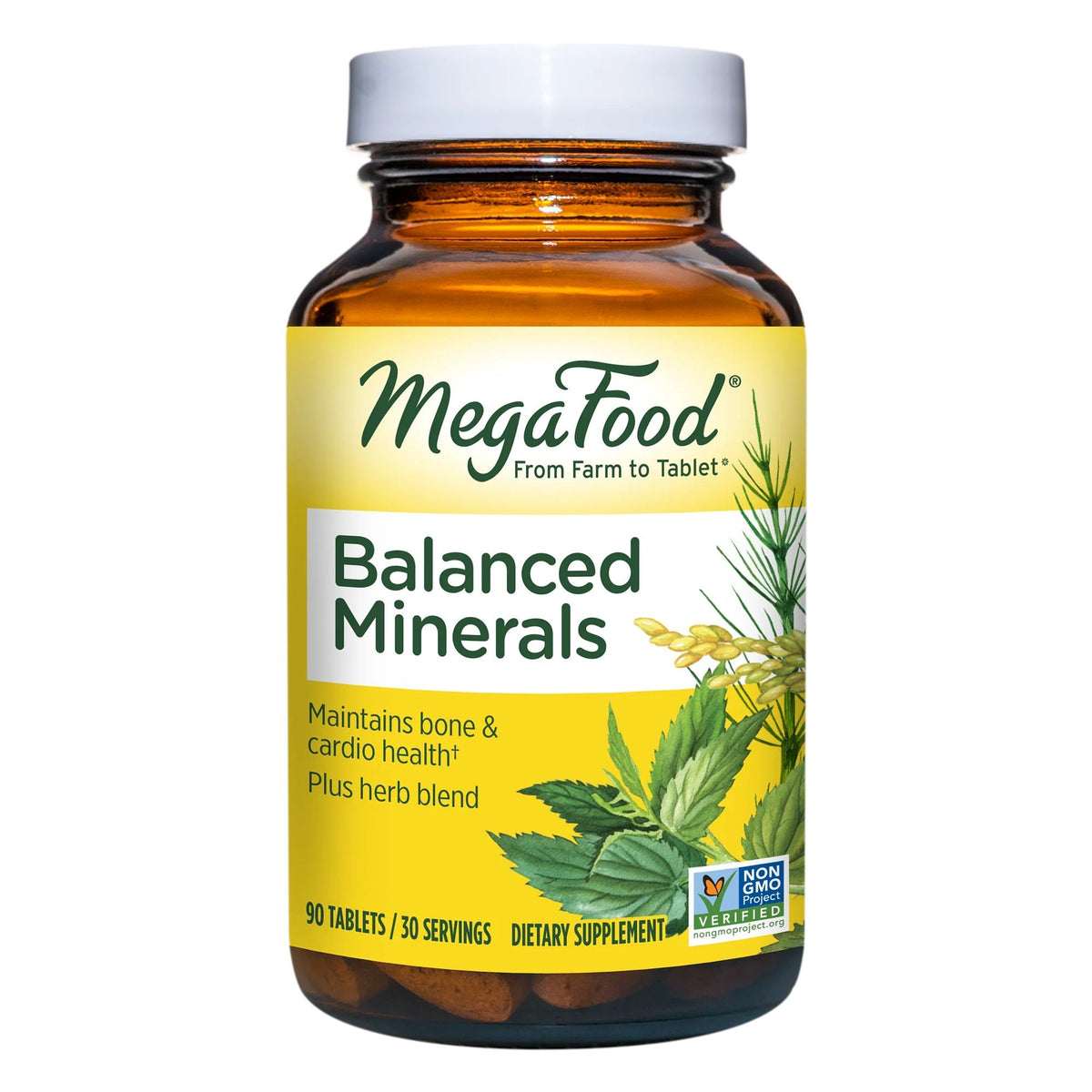 MegaFood Balanced Minerals DailyFoods - Vegetarian 90 Tablet