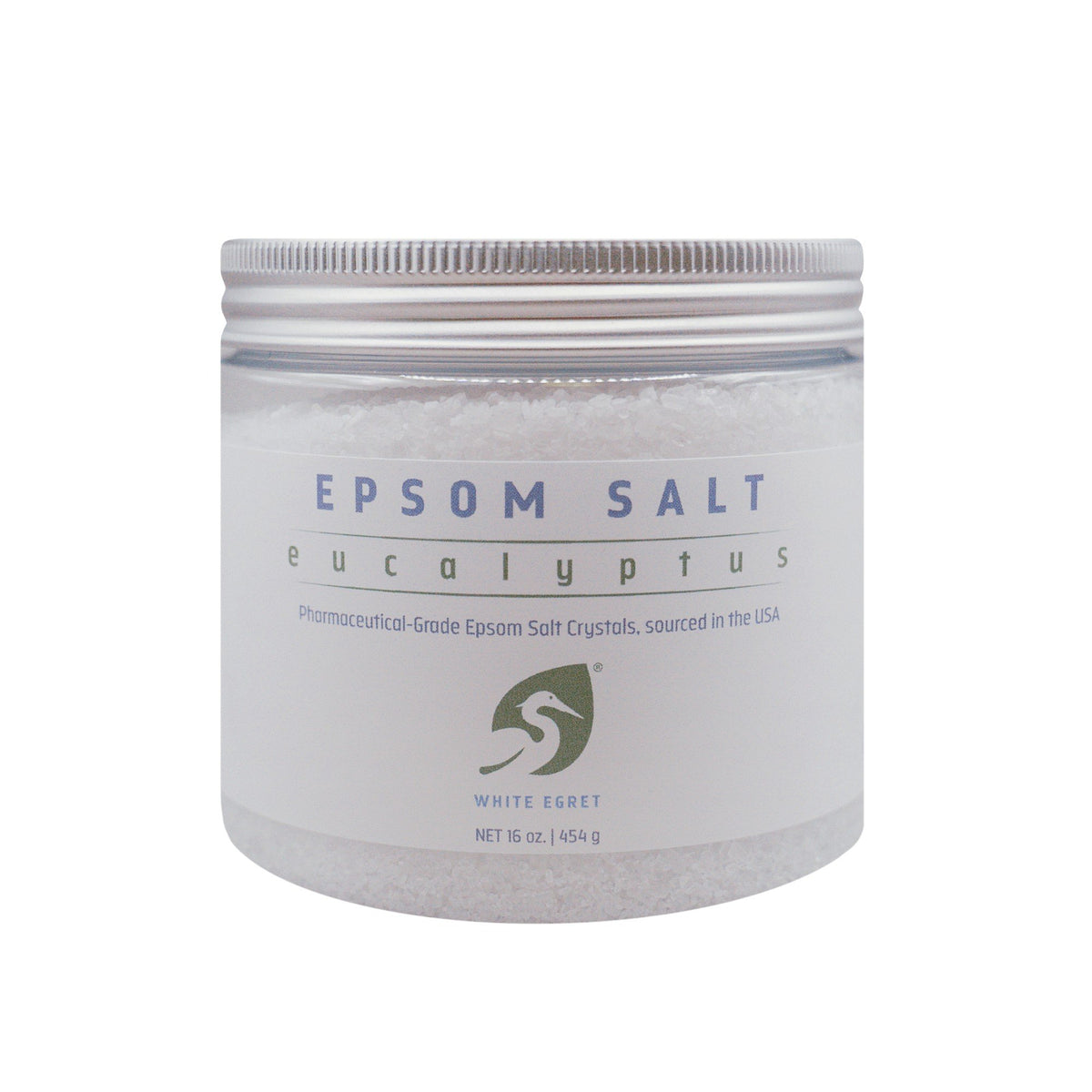 White Egret INC Eucalyptus Epsom Salt 16 oz Salt