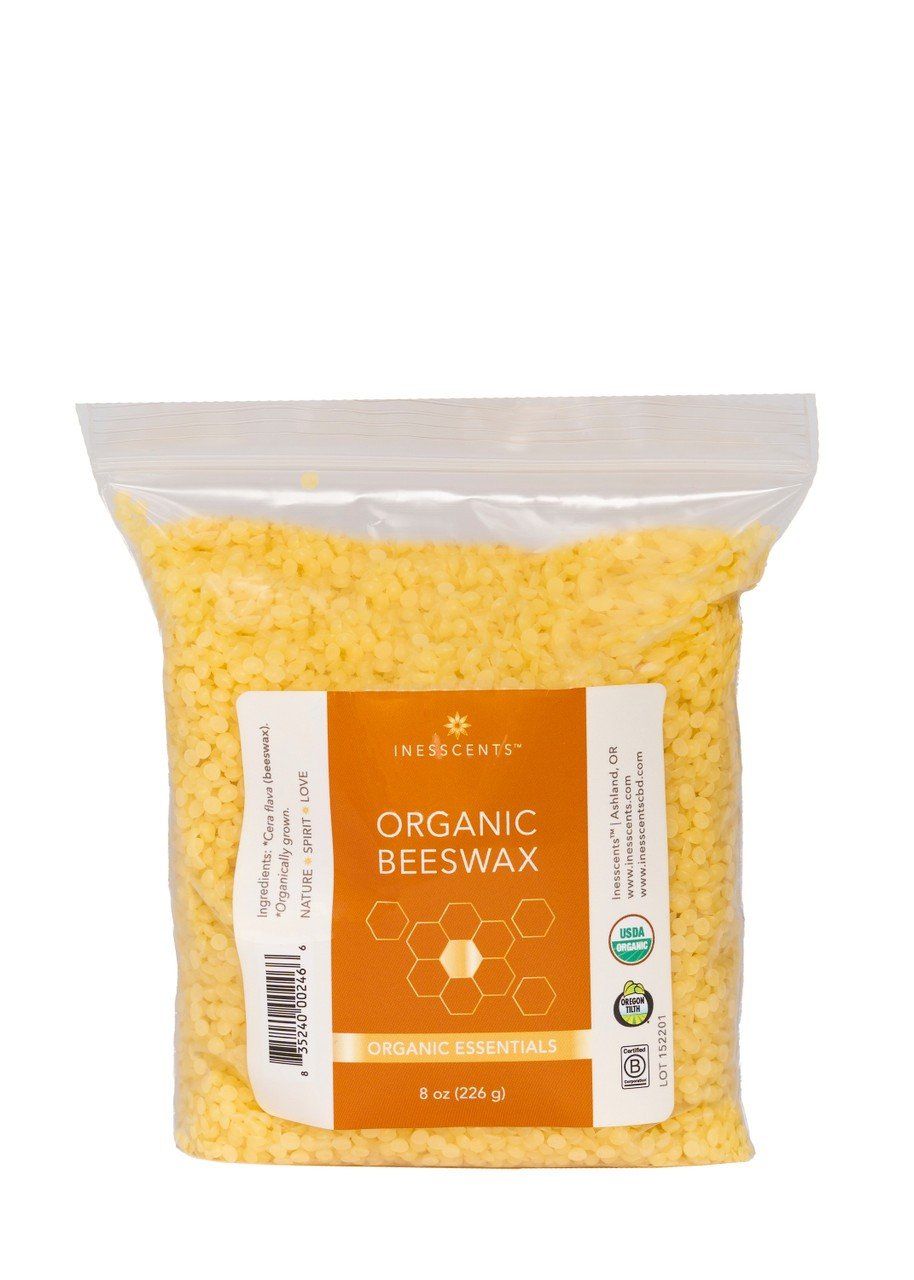 Inesscents Aromatic Botanicals Organic Beeswax Pellets 8 oz Bag