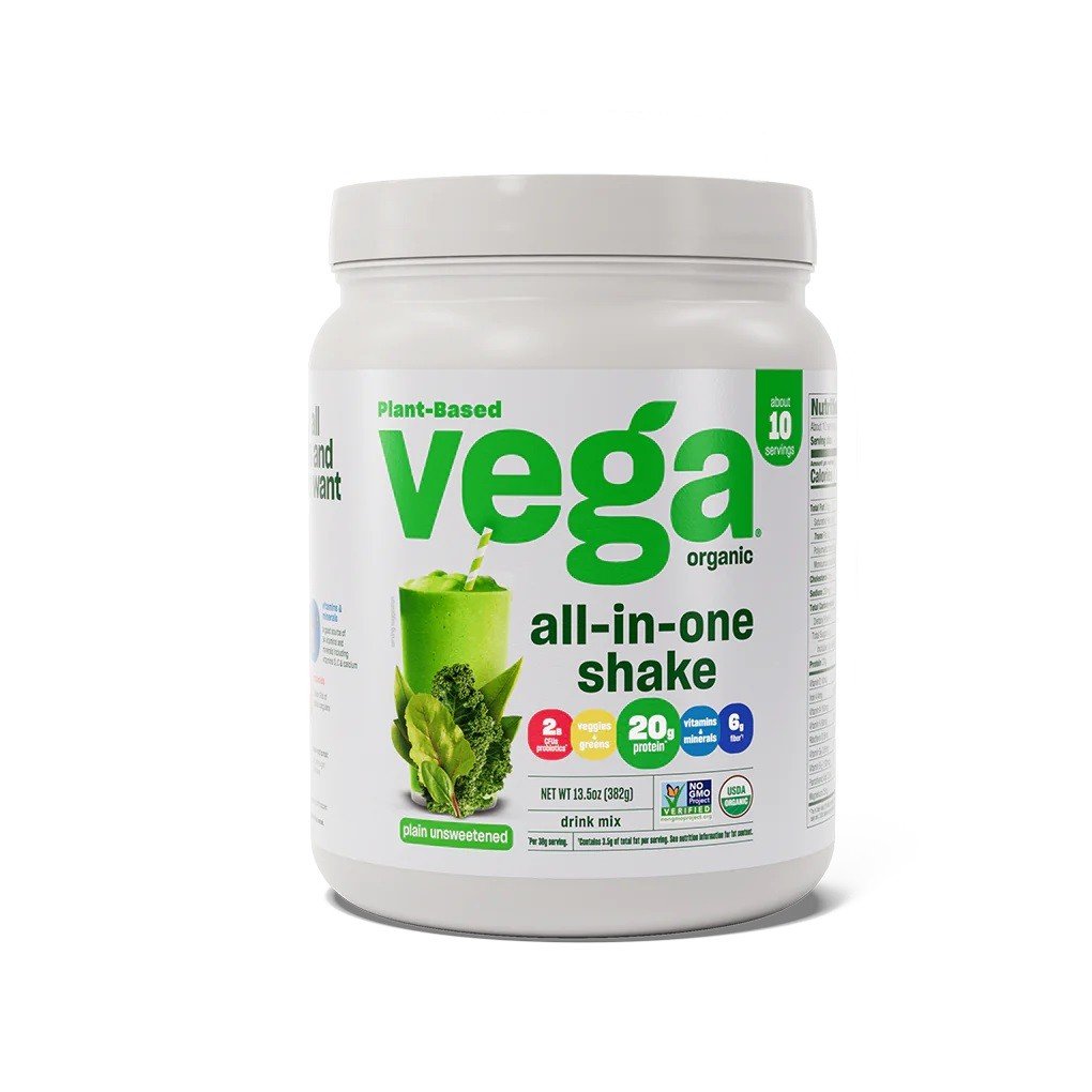 Vega Vega One Organic All-In-One Shake Plain Unsweetened 13.5 oz Powder