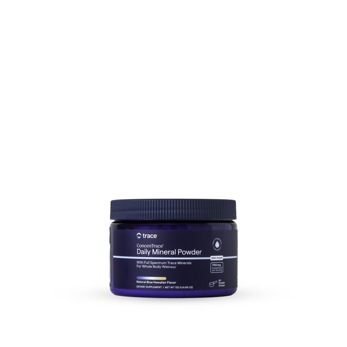 Trace Minerals ConcenTrace Powder Daily Mineral Powder Blue Hawaiian 132 g Powder