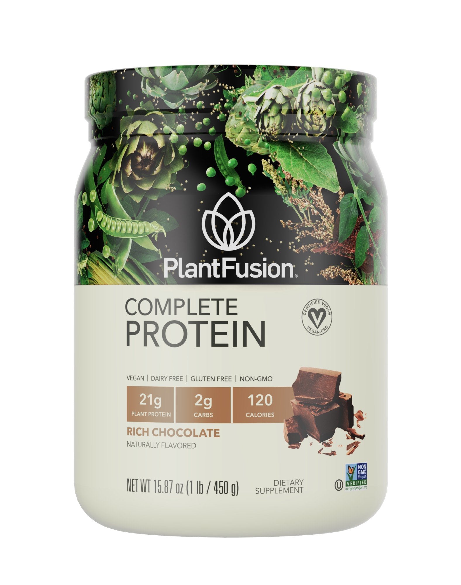 PlantFusion Complete Plant Protein Rich Chocolate 1 lb Powder