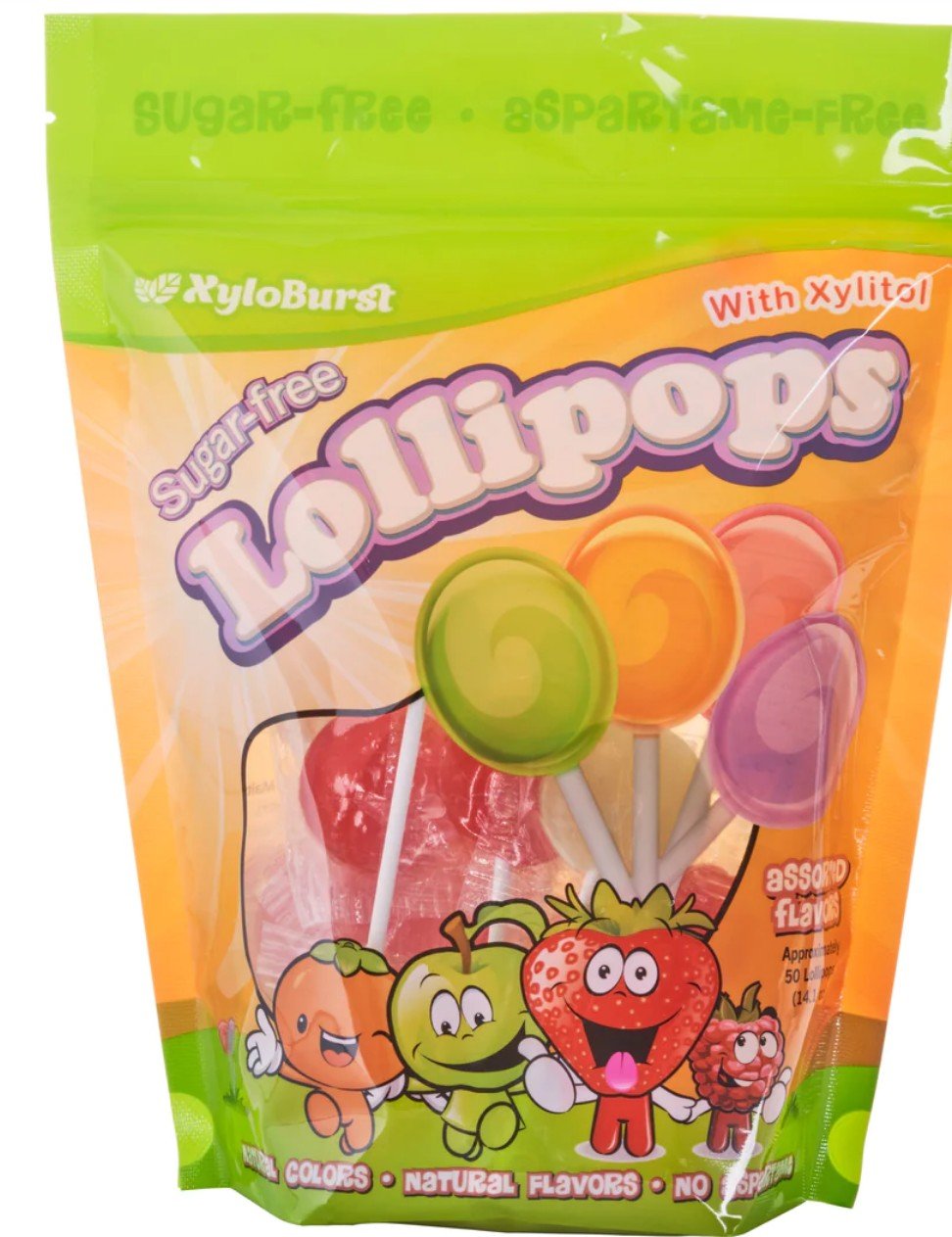 XyloBurst Lollipop Mixed Flavors 50 ct Bag
