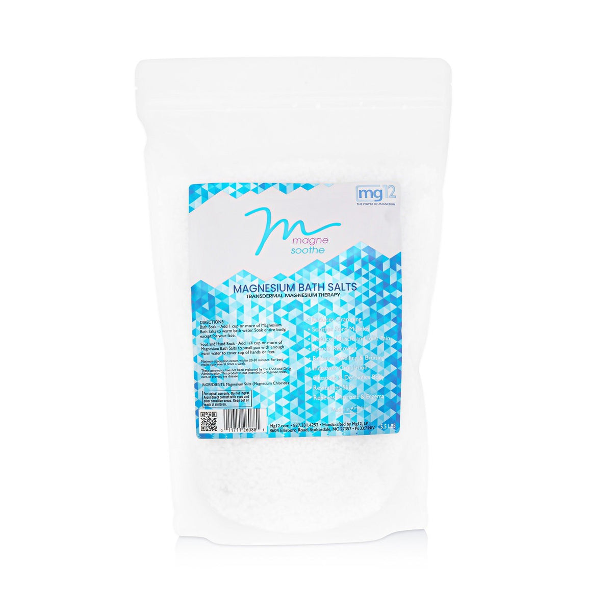 Mg12 Dead Sea Bath Salts 5.5 lb Salt