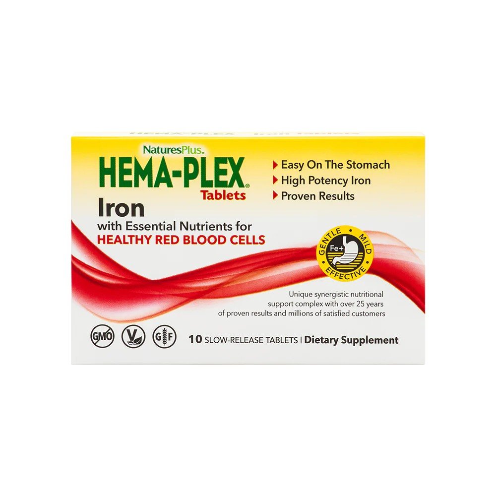 Nature&#39;s Plus Hema-Plex 10 Tabs