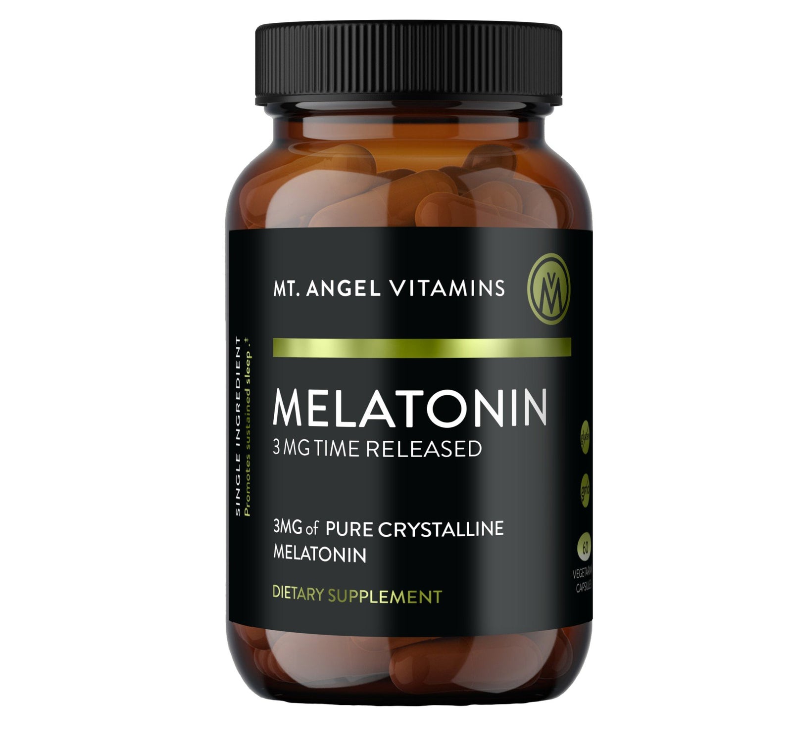 Mt. Angel Vitamins Melatonin 3mg Timed Release 60 Capsule