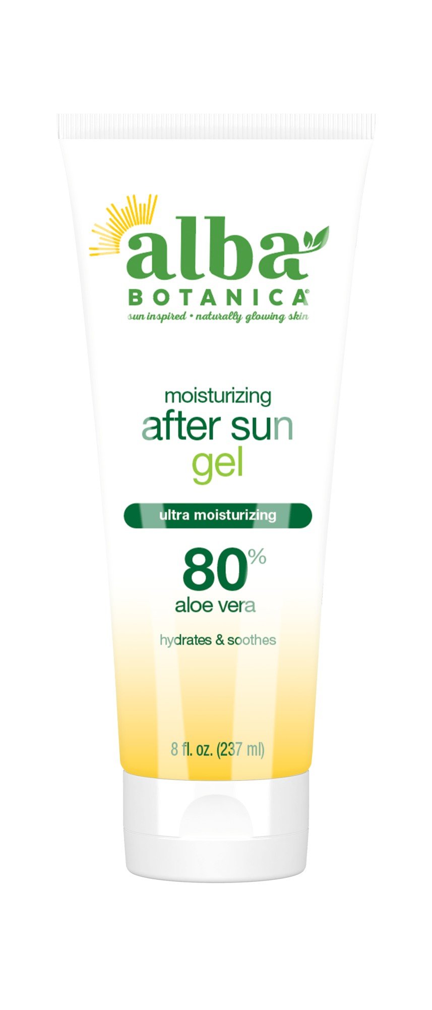 Alba Botanica After Sun Gel - 80% Aloe Vera 8 fl. oz. Gel