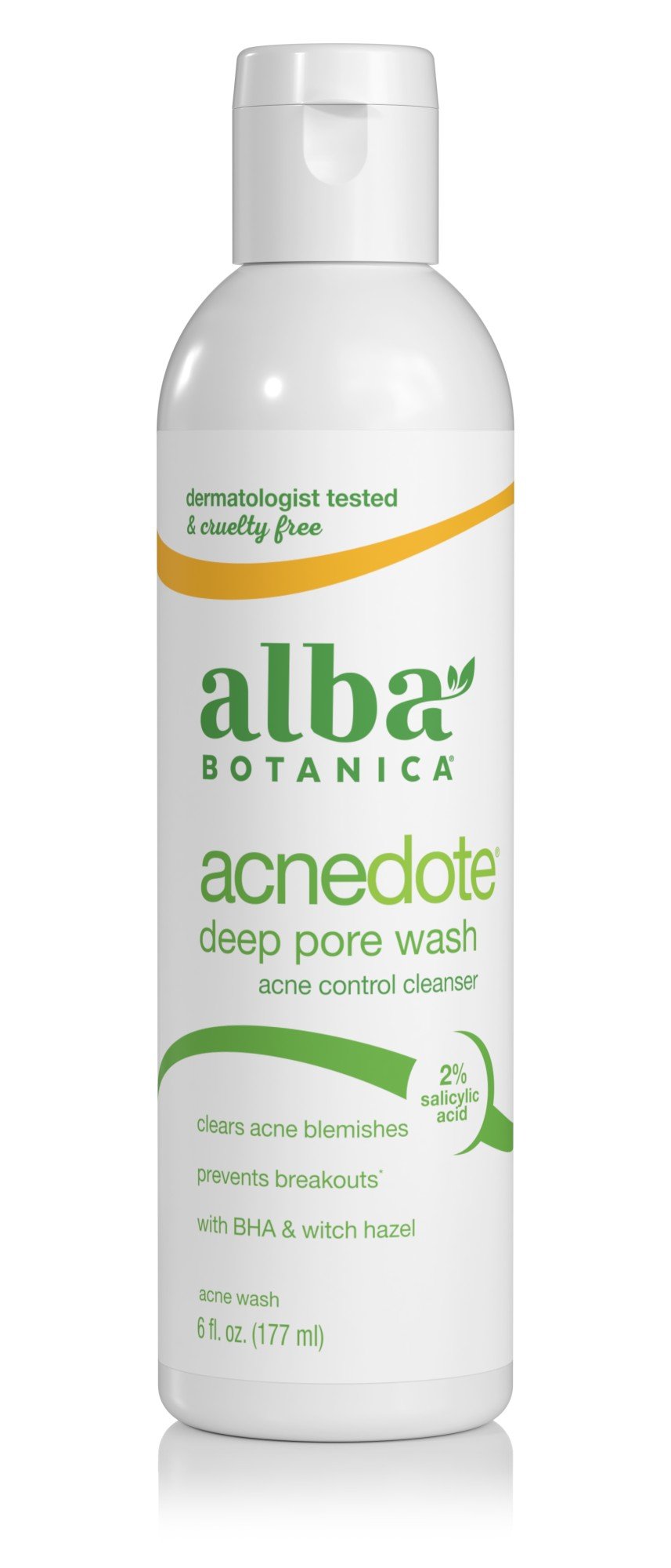 Alba Botanica Acnedote Deep Pore Wash - Acne Control Cleanser 6 fl. oz. Liquid
