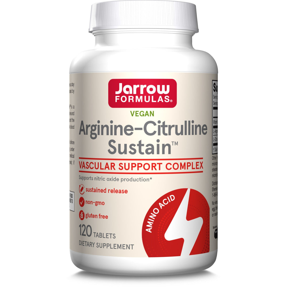 Jarrow Formulas Arginine-Citrulline Sustain 120 Tablet