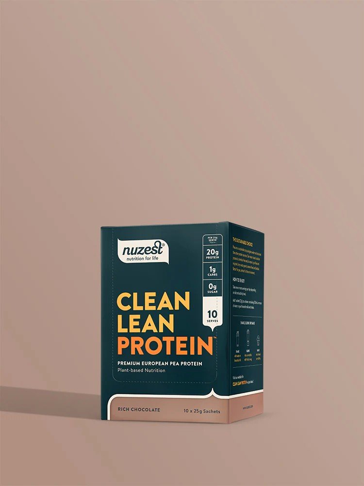 NuZest Clean Lean Protein Rich Chocolate 10 Packets Powder