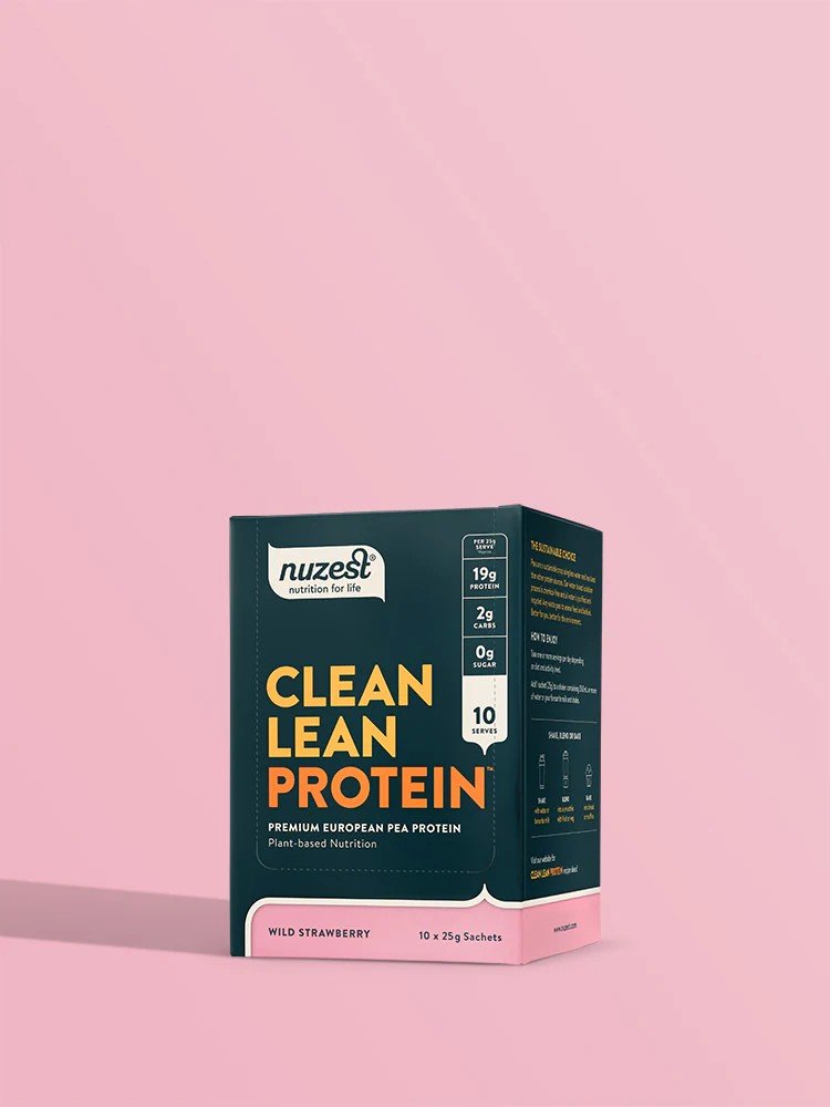 NuZest Clean Lean Protein - Wild Strawberry 10 Packets Powder