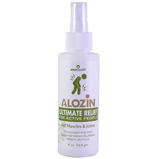 Zion Health Alozin Pain Relief Spray 4 oz Spray