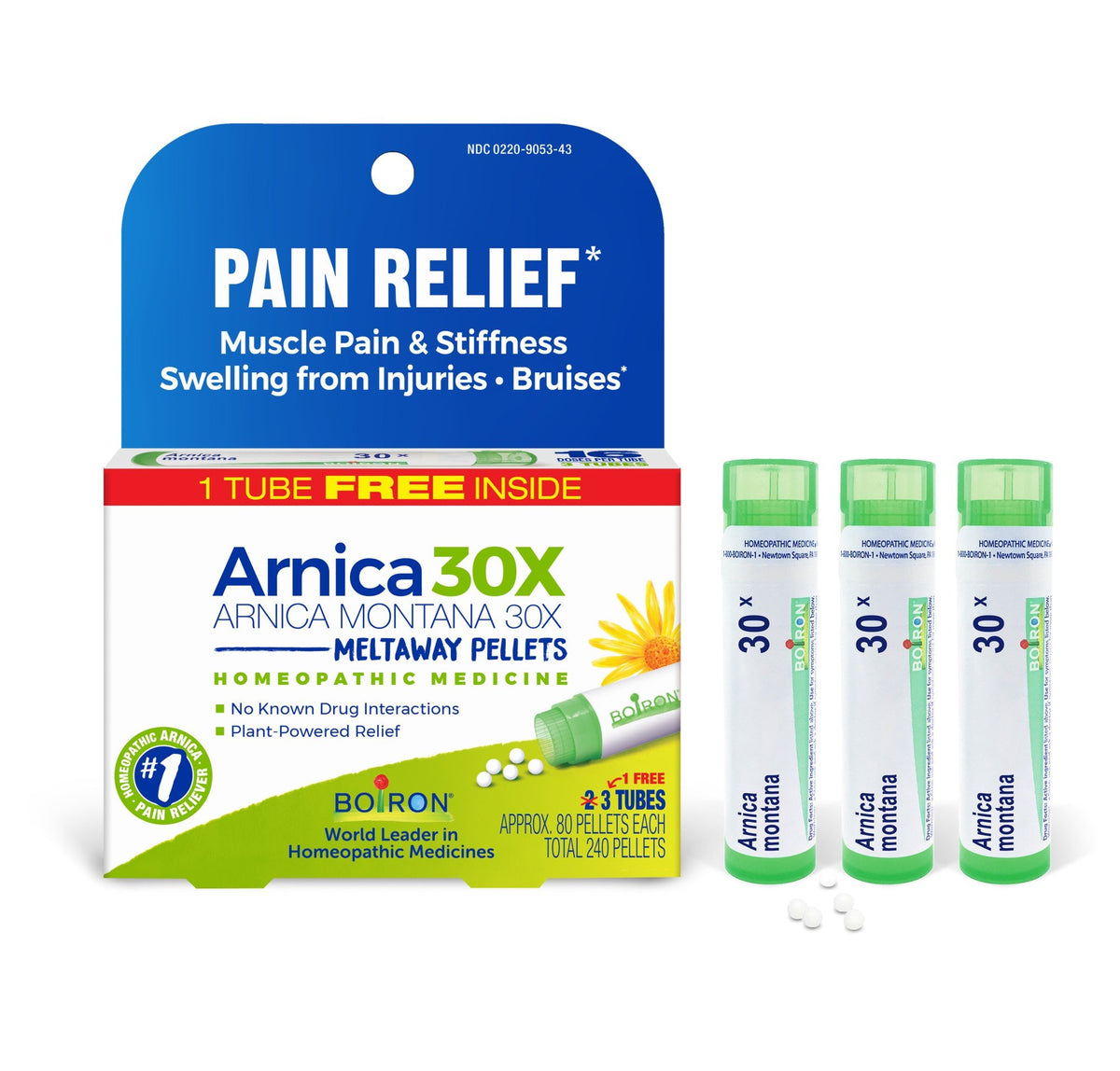 Boiron Arnica Montana 30X 3 MDT 3 Tube