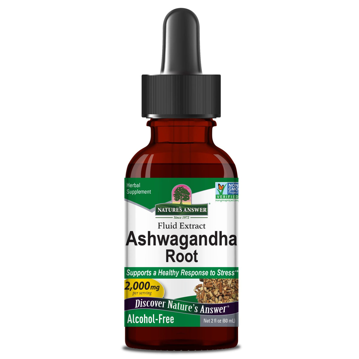 Nature's Answer Ashwaganda Extract  Alcohol-Free 2 oz Liquid