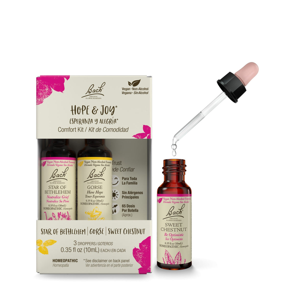 Bach Hope &amp; Joy Comfort Kit 3 Qty x 0.35 fl oz Oil