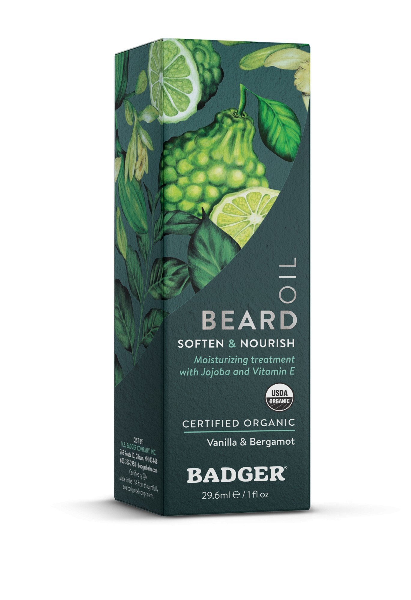 Badger Certified Organic Beard Oil 1 oz Oil