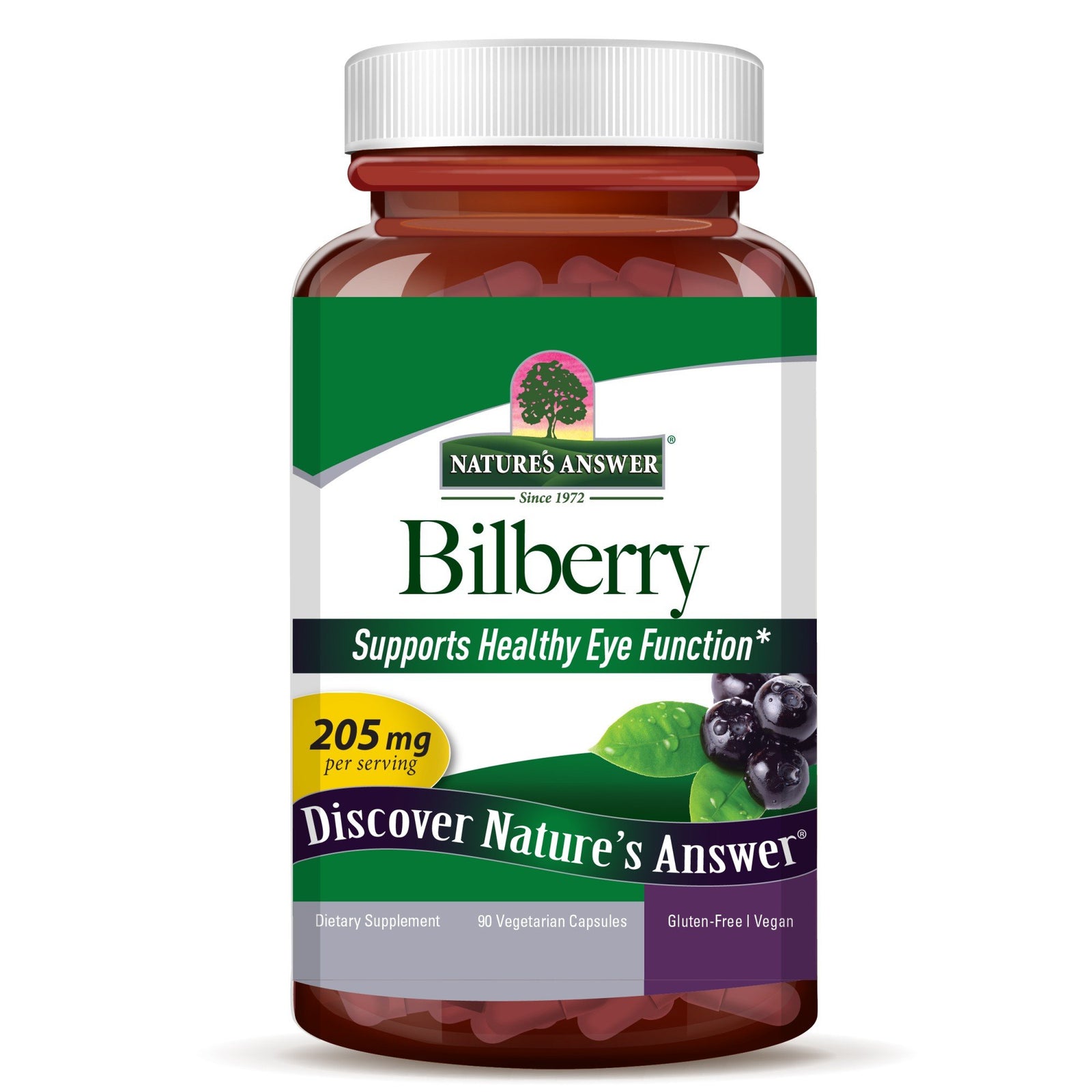 Nature's Answer Bilberry Extract Standardized 90 VegCap
