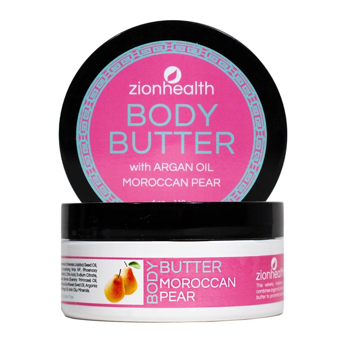 Zion Health Body Butter Morrocan Pear 4 oz Cream