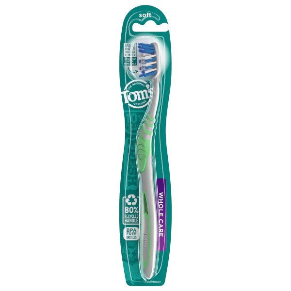 Tom's Of Maine Whole Care Adult Soft Toothbrush 1 Brush